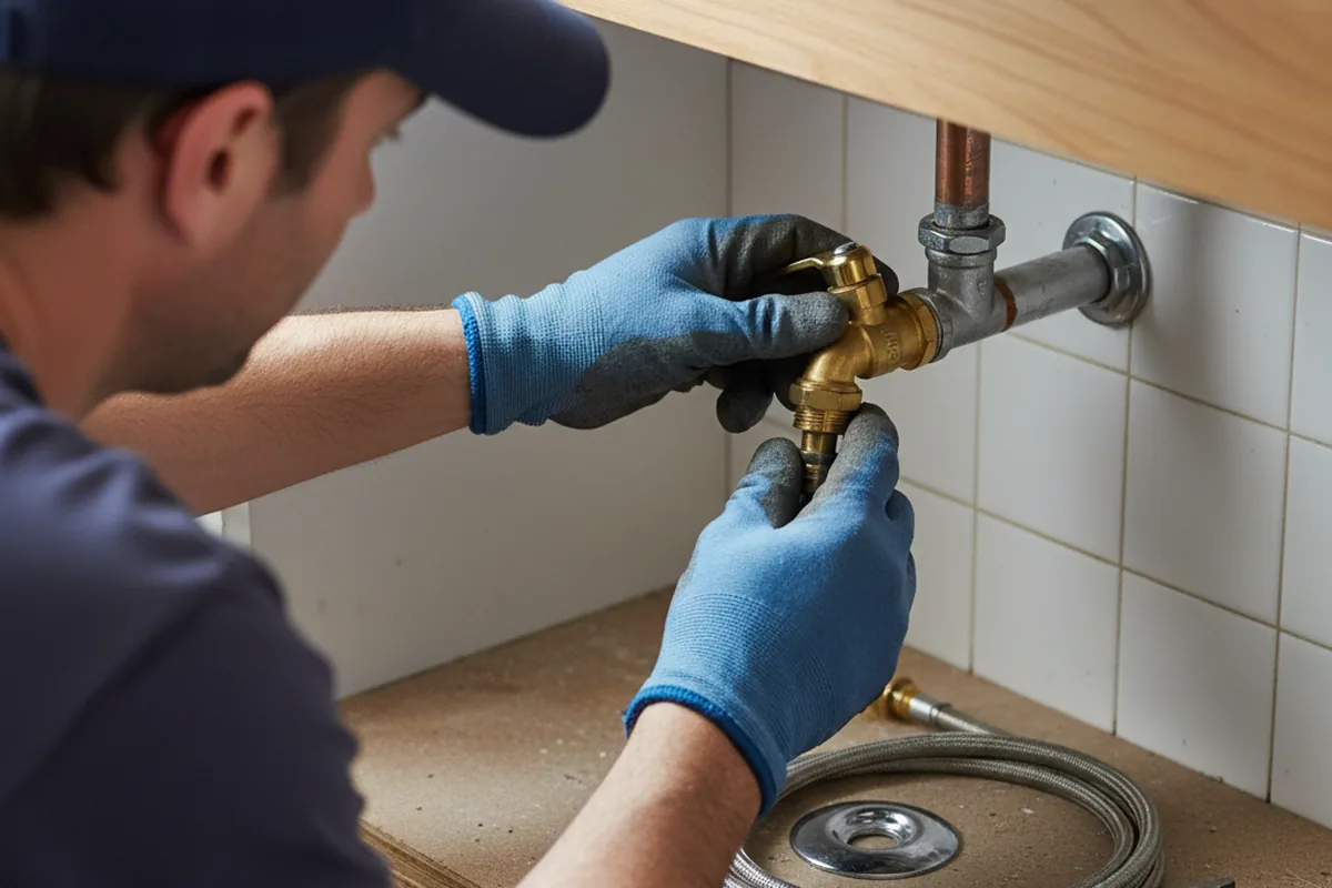 Shutoff valve and fitting work during Repiping in Woodbury